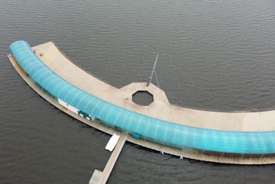 Корабль с высоты птичьего полёта